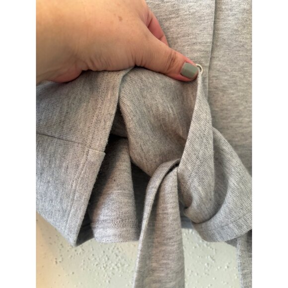 J.Crew Womens Gray Tie-Front Cardigan Sweater Snap Button L - Picture 12 of 12